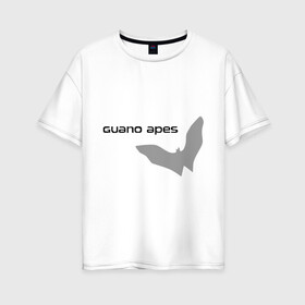 Женская футболка хлопок Oversize с принтом Guano Apes , 100% хлопок | свободный крой, круглый ворот, спущенный рукав, длина до линии бедер
 | heavy metal | metal | rock | trash metal | метал | металл | рок | трэш метал | хеви метал