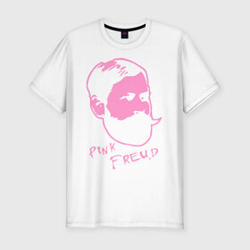 Мужская футболка премиум с принтом Pink Freud , 92% хлопок, 8% лайкра | приталенный силуэт, круглый вырез ворота, длина до линии бедра, короткий рукав | Тематика изображения на принте: dance | tecktonick | tektonic | tektonik | клуб | танцевать | тектоник | тиктоник | фрейд | электронная музыка