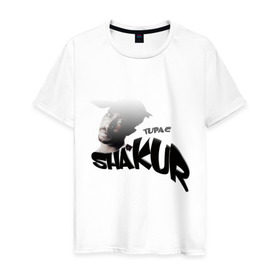 Мужская футболка хлопок с принтом Tupac Amaru Shakur , 100% хлопок | прямой крой, круглый вырез горловины, длина до линии бедер, слегка спущенное плечо. | 2pac | gangsta | gansta | hip | hip hop | hop | rap | реп | рэп | рэпчина | тупак | хип | хип хоп | хоп