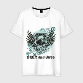 Мужская футболка хлопок с принтом Drum and BASS KILLER , 100% хлопок | прямой крой, круглый вырез горловины, длина до линии бедер, слегка спущенное плечо. | dnb | бас | драм | музыкальные стили