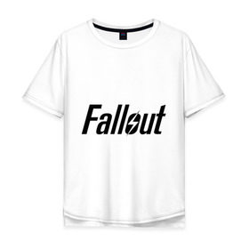 Мужская футболка хлопок Oversize с принтом Fallout , 100% хлопок | свободный крой, круглый ворот, “спинка” длиннее передней части | fallout | логотип | постапокалиптические | радиация | фаллаут | фоллаут