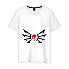 Мужская футболка хлопок с принтом Gears of War , 100% хлопок | прямой крой, круглый вырез горловины, длина до линии бедер, слегка спущенное плечо. | 