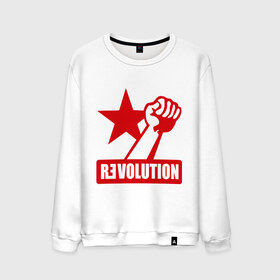 Мужской свитшот хлопок с принтом Revolution (2) , 100% хлопок |  | revolution | звезда | красная звезда | кулак | революция | рука