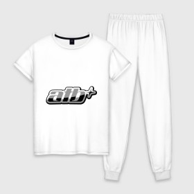 Женская пижама хлопок с принтом Atb (2) , 100% хлопок | брюки и футболка прямого кроя, без карманов, на брюках мягкая резинка на поясе и по низу штанин | atb | атб