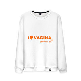 Мужской свитшот хлопок с принтом I love vagina , 100% хлопок |  | Тематика изображения на принте: девушки | отношения