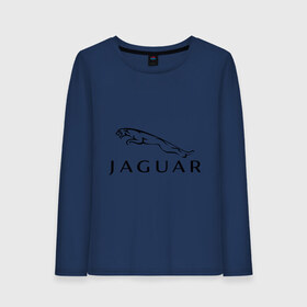Женский лонгслив хлопок с принтом Jaguar , 100% хлопок |  | jaguar | авто2012 | ягуар