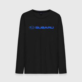 Мужской лонгслив хлопок с принтом Subaru (3) , 100% хлопок |  | auto | subaru | авто | автобренды | автомобиль | субарик | субару | тачки