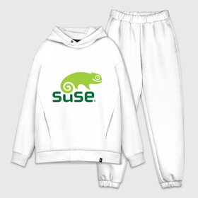 Мужской костюм хлопок OVERSIZE с принтом Suse ,  |  | linux | suse | линукс | программа | софт