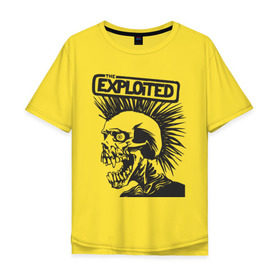 Мужская футболка хлопок Oversize с принтом Exploited , 100% хлопок | свободный крой, круглый ворот, “спинка” длиннее передней части | exploid | hardcore | punk | rock | панк | рок | рок группы | хард