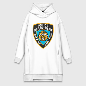 Платье-худи хлопок с принтом N.Y.P.D. ,  |  | new york | nypd | police | police department | нью йорк