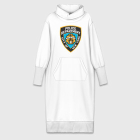 Платье удлиненное хлопок с принтом N.Y.P.D. ,  |  | new york | nypd | police | police department | нью йорк