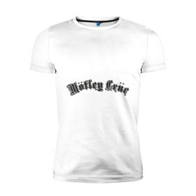 Мужская футболка премиум с принтом Motley Crue , 92% хлопок, 8% лайкра | приталенный силуэт, круглый вырез ворота, длина до линии бедра, короткий рукав | hard rock | hardrock | rock | лого motley crue | логотип motley crue | никки сикс | рок | томи ли | хард рок | хардрок | эмблема motley crue