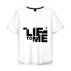 Мужская футболка хлопок Oversize с принтом Lie to me (3) , 100% хлопок | свободный крой, круглый ворот, “спинка” длиннее передней части | lie to me | обмани меня | теория лжи