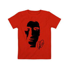 Детская футболка хлопок с принтом Аль Пачино , 100% хлопок | круглый вырез горловины, полуприлегающий силуэт, длина до линии бедер | al pacino | актеры | аль пачино | аль пачино фото | знаменистости | знаменитые личности