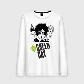 Мужской лонгслив хлопок с принтом Green Day , 100% хлопок |  | green day