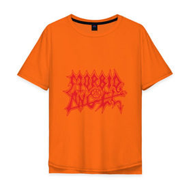 Мужская футболка хлопок Oversize с принтом Morbid Angel , 100% хлопок | свободный крой, круглый ворот, “спинка” длиннее передней части | Тематика изображения на принте: death metal