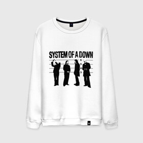 Мужской свитшот хлопок с принтом System of a Down музыканты , 100% хлопок |  | system of a down | изображение system of a down | музыканты system of a down | силуэты system of a down