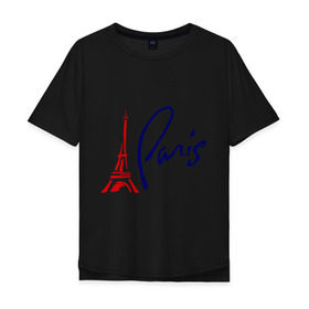Мужская футболка хлопок Oversize с принтом Paris (3) , 100% хлопок | свободный крой, круглый ворот, “спинка” длиннее передней части | Тематика изображения на принте: france | paris | европа | париж | франция | французский | эйфелева башня
