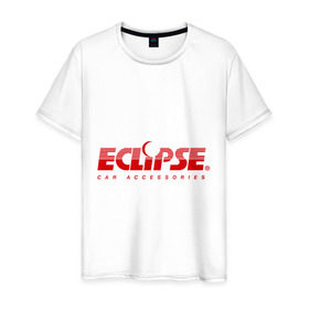 Мужская футболка хлопок с принтом Eclipse , 100% хлопок | прямой крой, круглый вырез горловины, длина до линии бедер, слегка спущенное плечо. | Тематика изображения на принте: 