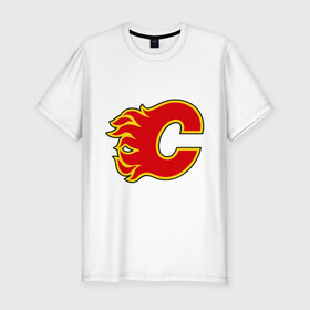 Мужская футболка премиум с принтом Calgary Flames Iginla , 92% хлопок, 8% лайкра | приталенный силуэт, круглый вырез ворота, длина до линии бедра, короткий рукав | Тематика изображения на принте: 
