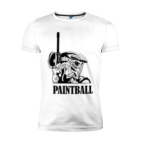 Мужская футболка премиум с принтом Paintball (2) , 92% хлопок, 8% лайкра | приталенный силуэт, круглый вырез ворота, длина до линии бедра, короткий рукав | 