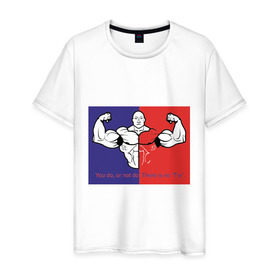 Мужская футболка хлопок с принтом Качек , 100% хлопок | прямой крой, круглый вырез горловины, длина до линии бедер, слегка спущенное плечо. | body building | bodybuilding | боди билдинг | бодибилдинг | качек | русская сила | сила | силач