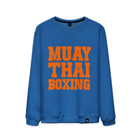 Мужской свитшот хлопок с принтом Muay Thai Boxing , 100% хлопок |  | Тематика изображения на принте: емельяненко | муай тай