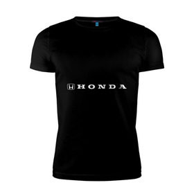 Мужская футболка премиум с принтом Honda (3) , 92% хлопок, 8% лайкра | приталенный силуэт, круглый вырез ворота, длина до линии бедра, короткий рукав | логотип | машины | хонда
