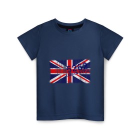 Детская футболка хлопок с принтом England Urban flag , 100% хлопок | круглый вырез горловины, полуприлегающий силуэт, длина до линии бедер | Тематика изображения на принте: 5262 | england | gb | uk | urban style | англия | британия | британский флаг | великобритания | флаги