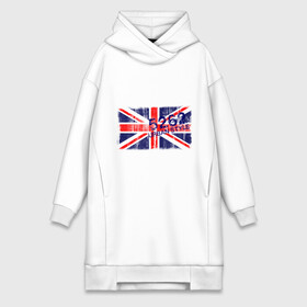 Платье-худи хлопок с принтом England Urban flag ,  |  | Тематика изображения на принте: 5262 | england | gb | uk | urban style | англия | британия | британский флаг | великобритания | флаги