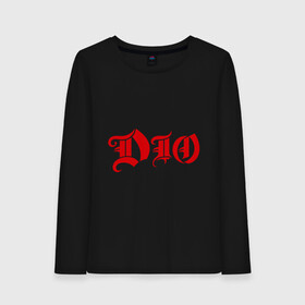 Женский лонгслив хлопок с принтом Dio , 100% хлопок |  | heavy metal | metal | rock | trash metal | метал | рок | трэш метал | хеви метал