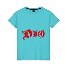 Женская футболка хлопок с принтом Dio , 100% хлопок | прямой крой, круглый вырез горловины, длина до линии бедер, слегка спущенное плечо | heavy metal | metal | rock | trash metal | метал | рок | трэш метал | хеви метал