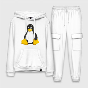 Мужской костюм хлопок с толстовкой с принтом Linux (7) ,  |  | пингвин