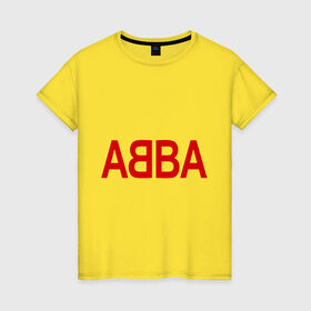 Женская футболка хлопок с принтом ABBA , 100% хлопок | прямой крой, круглый вырез горловины, длина до линии бедер, слегка спущенное плечо | 70е | 80е | abba | абба | группа | квартет | музыка | музыкальные группы | поп музыка