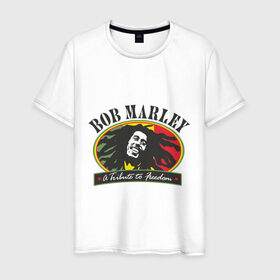 Мужская футболка хлопок с принтом Bob Marley (7) , 100% хлопок | прямой крой, круглый вырез горловины, длина до линии бедер, слегка спущенное плечо. | bob | bob marley | reggae | боб марли | музыка | раста | растаманские | регги