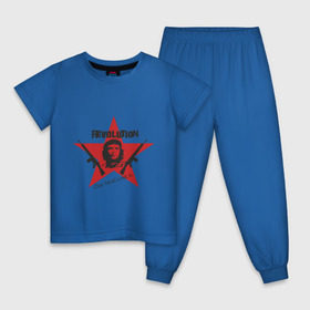 Детская пижама хлопок с принтом Che Guevara - revolution , 100% хлопок |  брюки и футболка прямого кроя, без карманов, на брюках мягкая резинка на поясе и по низу штанин
 | Тематика изображения на принте: че гевара