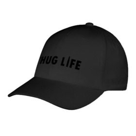 Бейсболка с принтом Thug life , 100% хлопок | классический козырек, металлическая застежка-регулятор размера | gangsta | gansta | hip | hip hop | hop | rap | пуля | реп | рэп | рэпчина | хип | хип хоп | хоп