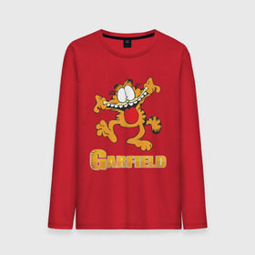 Мужской лонгслив хлопок с принтом Garfield , 100% хлопок |  | garfield | гарфилд