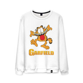 Мужской свитшот хлопок с принтом Garfield , 100% хлопок |  | garfield | гарфилд
