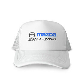 Кепка тракер с сеткой с принтом Мazda zoom-zoom , трикотажное полотно; задняя часть — сетка | длинный козырек, универсальный размер, пластиковая застежка | mazda | авто | авто2012 | логотип | мазда | машины | философия mazda zoom zoomzoom zoom | японские