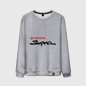 Мужской свитшот хлопок с принтом Toyota Supra , 100% хлопок |  | supra | toyota | toyota supra | супра | тойота | тойота супра