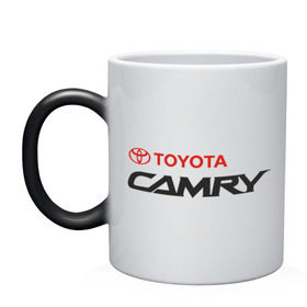 Кружка хамелеон с принтом Toyota Camry , керамика | меняет цвет при нагревании, емкость 330 мл | Тематика изображения на принте: toyota | toyota camry | авто | автомобиль | камри | камрюха | машины | тачки | тойота | тойота камри
