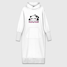 Платье удлиненное хлопок с принтом Kawaii Panda (Кавай Панда) ,  |  | панда