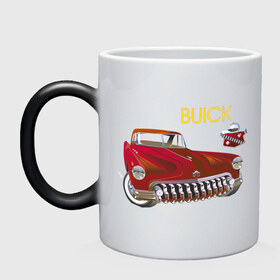 Кружка хамелеон с принтом Buick , керамика | меняет цвет при нагревании, емкость 330 мл | Тематика изображения на принте: 