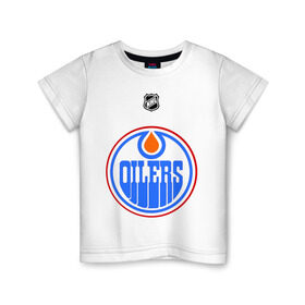 Детская футболка хлопок с принтом Edmonton Oilers-Khabibulin 35 , 100% хлопок | круглый вырез горловины, полуприлегающий силуэт, длина до линии бедер | edmonton oilers | edmonton oilers khabibulin 35национальная лига | nhl | нхл | хокей | хоккей | хоккейный клуб | эмонтон ойлерс