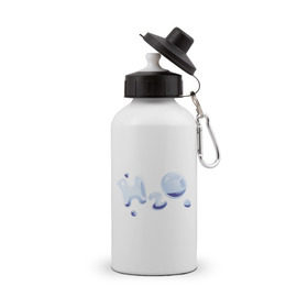 Бутылка спортивная с принтом Формула Воды , металл | емкость — 500 мл, в комплекте две пластиковые крышки и карабин для крепления | вода | водичка | формула воды | химик | химический | химия