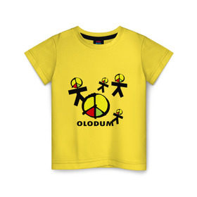 Детская футболка хлопок с принтом Olodum(1) , 100% хлопок | круглый вырез горловины, полуприлегающий силуэт, длина до линии бедер | Тематика изображения на принте: бразилия
