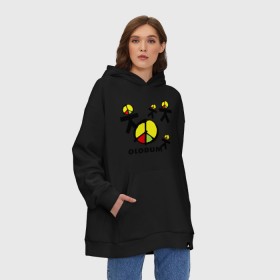 Худи SuperOversize хлопок с принтом Olodum(1) , 70% хлопок, 30% полиэстер, мягкий начес внутри | карман-кенгуру, эластичная резинка на манжетах и по нижней кромке, двухслойный капюшон
 | бразилия