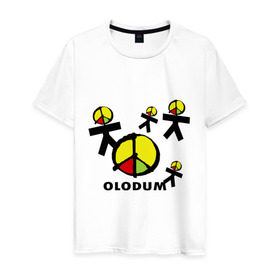 Мужская футболка хлопок с принтом Olodum(1) , 100% хлопок | прямой крой, круглый вырез горловины, длина до линии бедер, слегка спущенное плечо. | бразилия