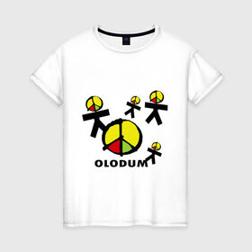 Женская футболка хлопок с принтом Olodum(1) , 100% хлопок | прямой крой, круглый вырез горловины, длина до линии бедер, слегка спущенное плечо | бразилия
